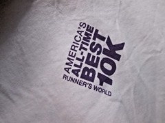 NEW! Race Gear 100% Cotton T-shirt Bolder Boulder 2011 10K tee Memorial Day M