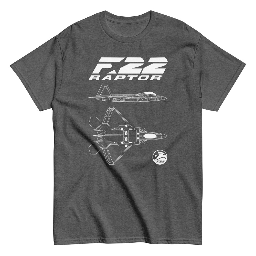 F-22 Raptor Fighter Jet Aviation Design Shirt Military Aircraft