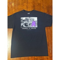 Casey Rocket Congress Is Furious Grimace Graphic T-Shirt Mens Medium Black