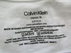 Calvin Klein 2-Pack Crewneck Cotton Men T-Shirt S $32 U125.34