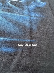 Vintage 2001 Liquid Blue Great Wolf Lodge Wolf All Over Print T-Shirt Size L