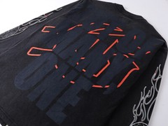 Mens NEW Godspeed Street retro Trendy print Tee Washed Long sleeved T-shirt