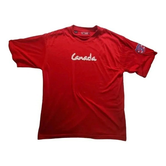 Canada Rugby Sevens Mens XL Red USA Vegas T-Shirt Short Sleeve Graphic Tee
