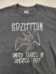 Led Zeppelin Shirt Mens Medium Gray Y2K Wings Rock Music Band 2003 Vintage