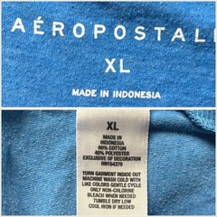Aeropostale Mens XL Blue California 87 Graphic T Shirt Short Sleeve Crew Neck
