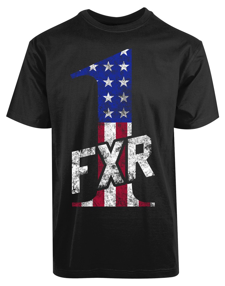 FXR American Flag Number One New Men’s Shirt Strong Nation Liberal Cool Top Tees