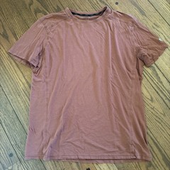 Kuhl Touch Mens Tee Shirt XL Orange Short Sleeve Logo Organic Cotton Outdoor