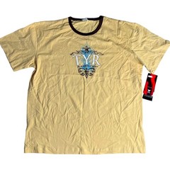 TYR Men’s ALWAYS IN FRONT Tshirt Tee Short Sleeve – Gold – Size XXL – $40