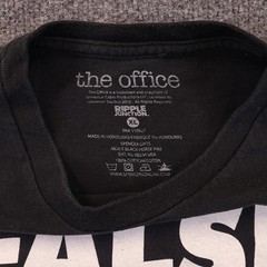 The Office Dwight Schrute False Meme Graphic T Shirt Mens XL Black Crew