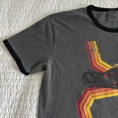 Demented Cycles Chopper T-Shirt Gray District Threads Size Large