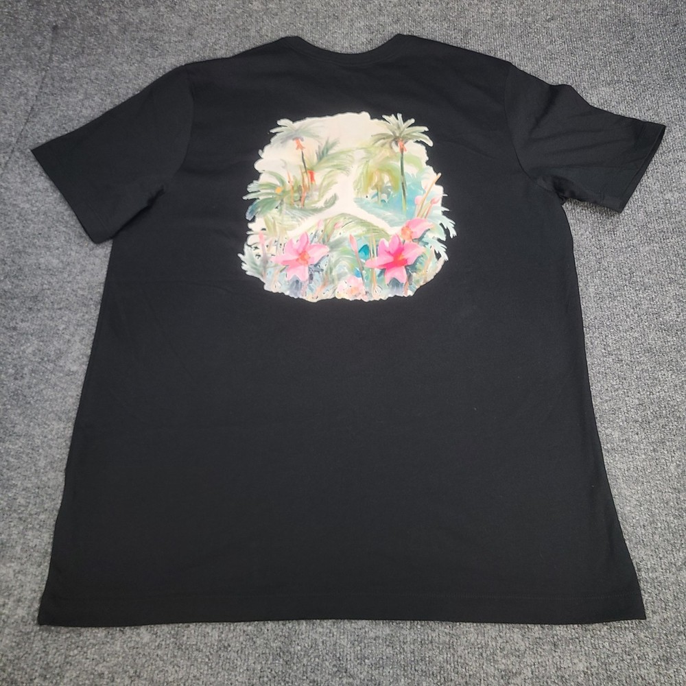 Jordan Shirt Mens XL Black Jumpman Floral Graphic Flight Essentials Nike Air Tee