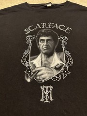Vintage Scarface Clothing Co Tee Shirt Mens 4XL Black Graphic Print Beaded