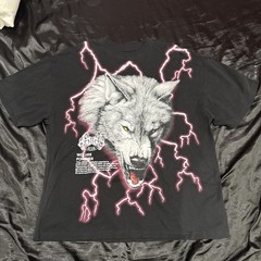 Darc Sport Wolves Club Shirt Wolf Lightning AOP American Thunder Oversized Sz L