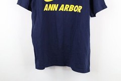 Nike Mens L Faded Spell Out Ann Arbor Big Swoosh University of Michigan T-Shirt