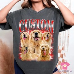 Personalized Pet Comfort Tee Custom Dog Cat Photo Shirt Gift