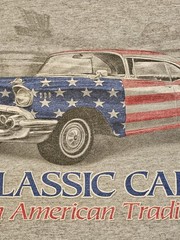 Vintage Classic Cars An American Tradition T Shirt 2XL Alstyle AAA USA Fabric