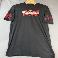 Grunt Style T-Shirt ‘Dadweiser’ Mens 3XL Black Cotton Blend Fathers Day Gift