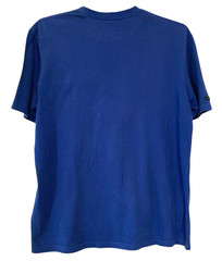 Sean John T-Shirt Blue Metallic Gold-Foil Graphics Print XL 100% Cotton Hip-Hop