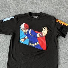 My Hero Academia Shirt Adult Medium Shoto Todoroki Fire Ice Funimation Anime