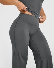 Yoga Pants Women High Waist Stretch Casual Soft Straight Leg Bottoms Darkgrey…