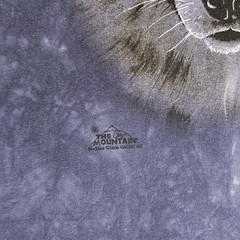 Vtg The Mountain T-Shirt Men’s Large Blue Tie Dye Tee Wolf Woodland Nature