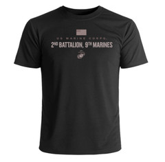 US Marine Corps 2nd Battalion, 9th Marines Subdued T-Shirt Officially Lincensed