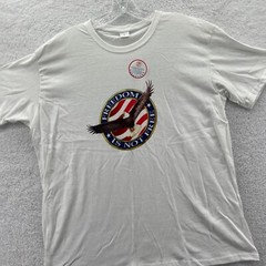 NEW Marines Shirt Mens Large White Short Sleeve Cotton American Military USA