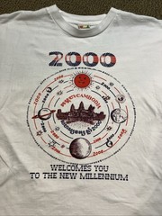 Rare VTG Cambodia Welcome You To The New Millennium Travel Tee Shirt 2000 M