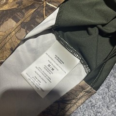 HABIT Shirt Mens Medium Green Short Sleeve Polyester Realtree Fishing Camouflage