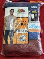 Fruit Of The Loom A Shirt 3XL 4 Pack 4 Color