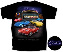 Joe Blow T’s Chevy Corvette Showroom T-Shirt America’s Sports Car C1 C2 C3 C4 C5