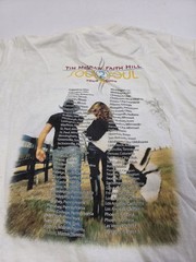 Vintage Tim McGraw Faith Hill Shirt Concert Tour 2006 cities Size Small
