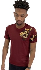 Mens Tiger t shirt, slim fit urban retro teeshirts, tribal designer
