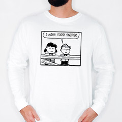 I Miss Todd Snider Long Sleeve Tee | Peanuts Inspired Classic Rock T-Shirt
