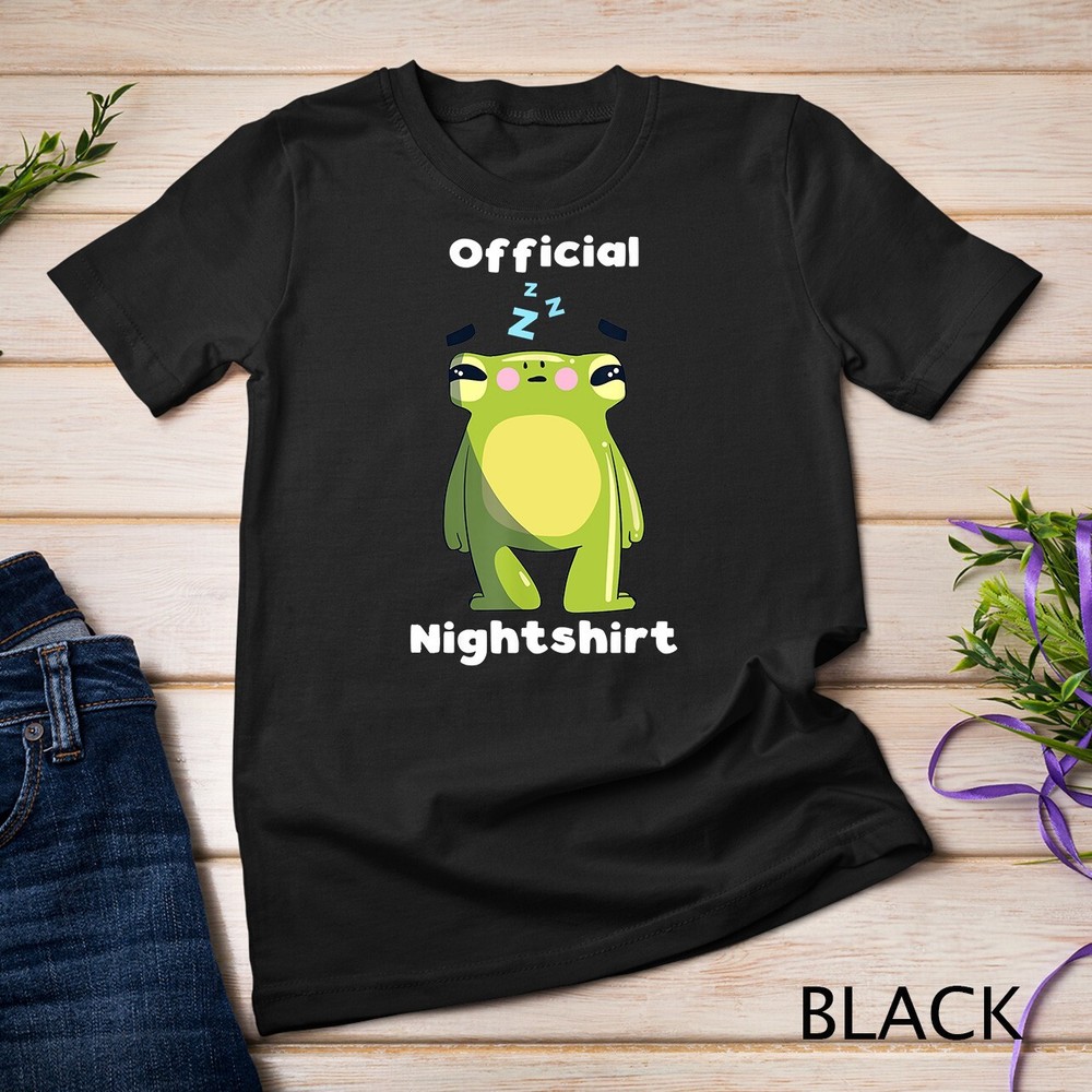 Cute Frog Sleepshirt Nightwear Nightshirt Sleep Pajama Unisex T-shirt