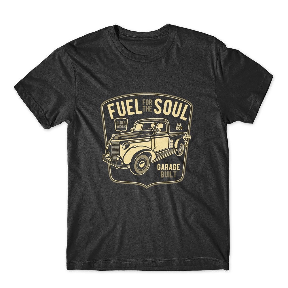 Fuel for the Soul Tshirt. Cassic Car Shirt Premium Cotton Tee NEW