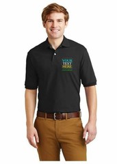 Custom Embroidered preshrunk Polo – Personalized Image & Text – Your Design Here