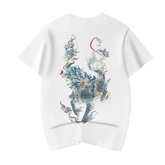 Niepce Japanese Streetwear T-Shirt Embroidery Graphic Tee for Men