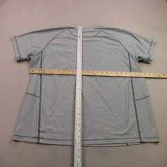 Mens Shirt XL Gray Short Sleeve Crew Neck Outdoors Lightweight Casual