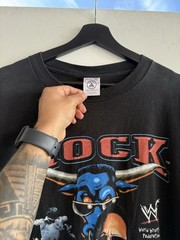 Size XL – Vintage 2000 WWF The Rock The Great One Brahma Bull Wrestling T-Shirt