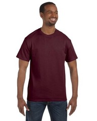 JERZEES # 29M Men Short Sleeve Dri-Power 50/50 T-Shirt Blank Maroon Med to XL
