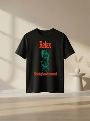 Relax Nothing is Under Control Funny Chill Maltipoo Vintage Graphic Tee Gift