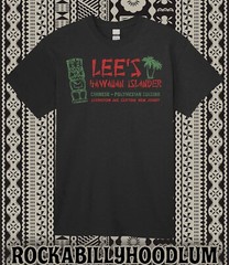 Retro Tiki Art Tee T Shirt Bar Mug Restaurant Lees Lee’s Hawaiian Islander NJ