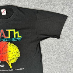 Vintage “Math Blows Your Mind” Delta College Math Competition Shirt – Size Large