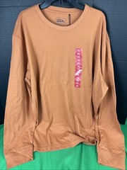 Eddie Bauer Men’s Long Sleeve Crewneck T-Shirt Size XL Orange