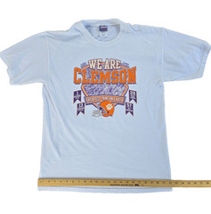 Vintage Clemson Tigers Greatest Fans On Earth T Shirt Large Step Ahead NCAA