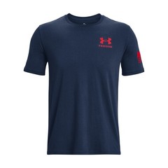 Under Armour 1377056 Men’s UA Freedom Flag Gradient T-Shirt, Academy, Small