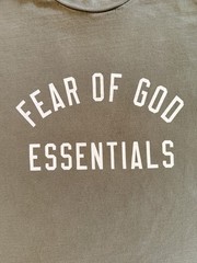 Essentials Fear of God ESSENTIALS Men’s Logo Graphic Tee Green M Pre-Owned