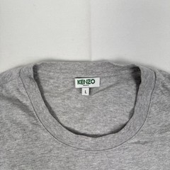 Kenzo Eye Print T-Shirt Grey White Tiger Designer Size Large