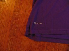 Nike Vintage Kobe Bryant Kobe Never Stops T shirt Mens XXL 2XL Purple Dri Fit